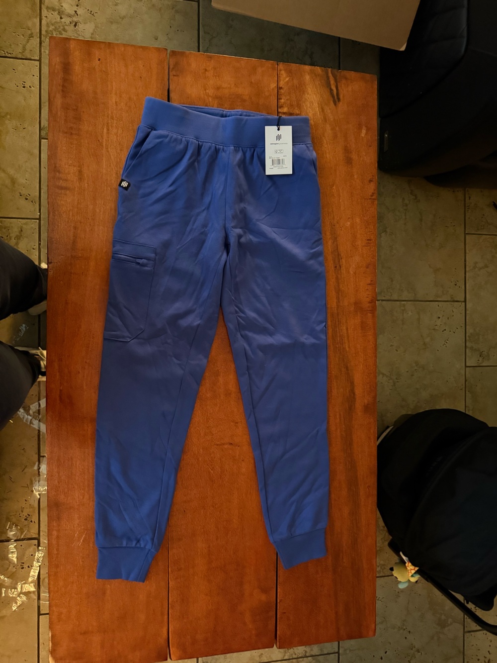 Jaanuu Rubi slim scrub ultrasoft purple Blue Active Jogger Pants bottoms